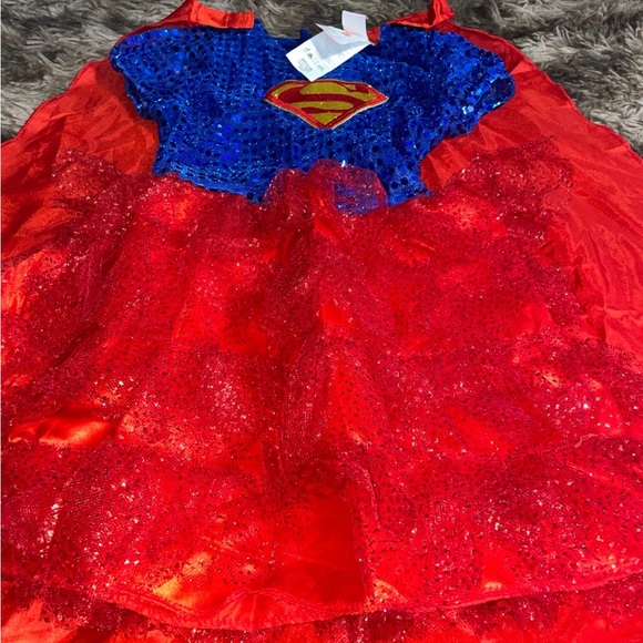 Supergirl Sequin Child Costume, Size Medium - Picture 2 of 7